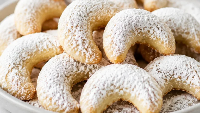 Melt-in-Your-Mouth Almond Crescent Cookies!