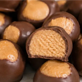 Creamy Peanut Butter Buckeyes: Melt-in-Your-Mouth! - buckeye cookies