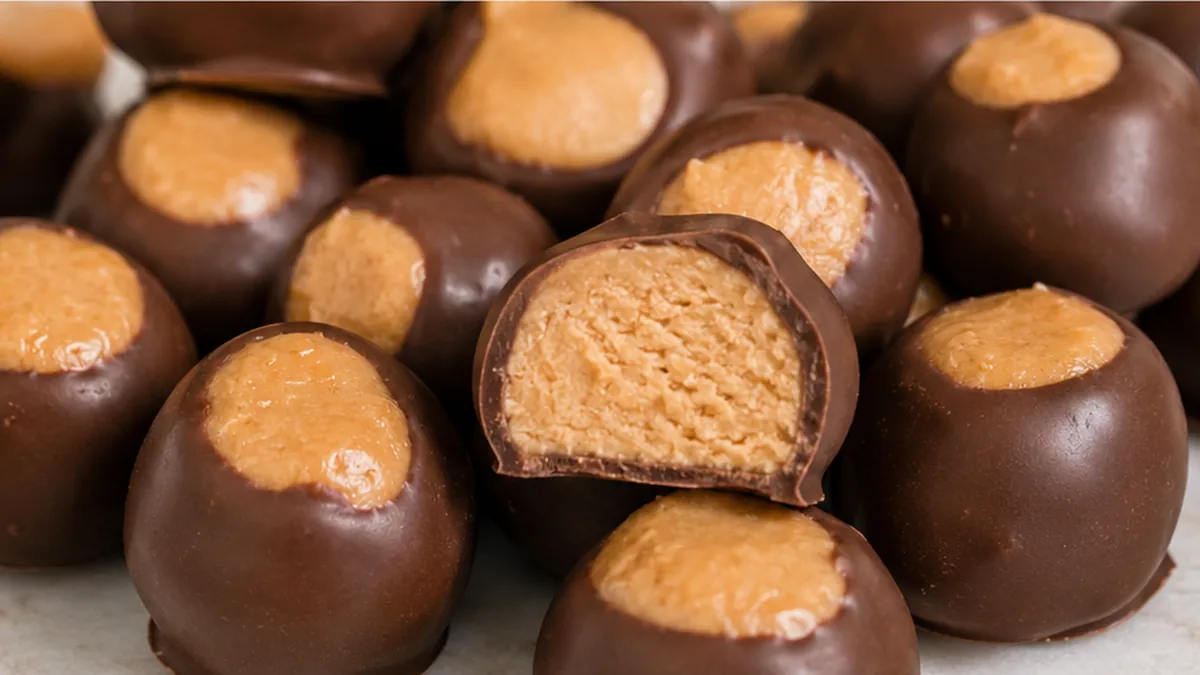 Creamy Peanut Butter Buckeyes: Melt-in-Your-Mouth! - buckeye cookies - Buckeye cookies: craft these beloved chocolate and peanut butter treats. A rich, chewy co