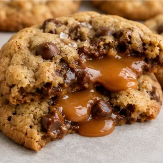 Caramel Stuffed Cookies: Sweet Surprise! - caramel chocolate cookies