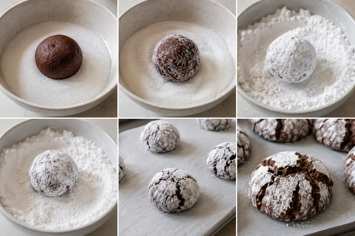 Chocolate crinkle cookies — Fudgy versus cakey: controlling the texture