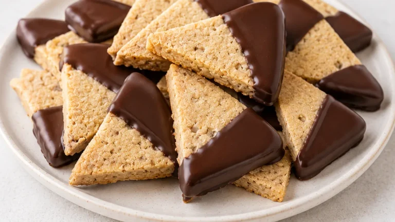 Chocolate Dipped Shortbread Cookies
