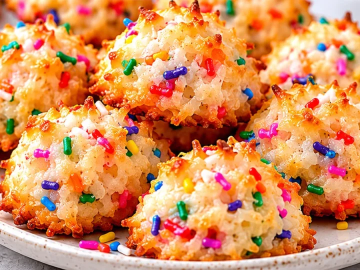 Funfetti Coconut Macaroons: Pure Joy!