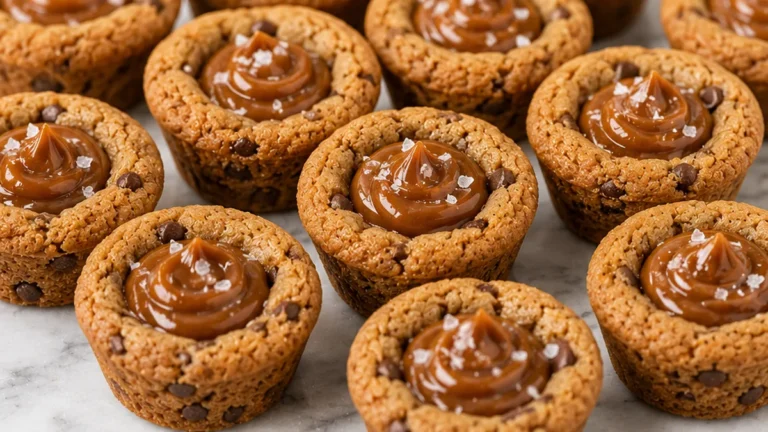 Irresistible Brown Butter Dulce de Leche Cookie Cups!