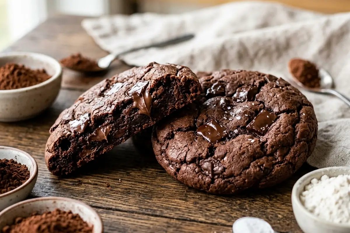 how to make double chunk chocolate cookie