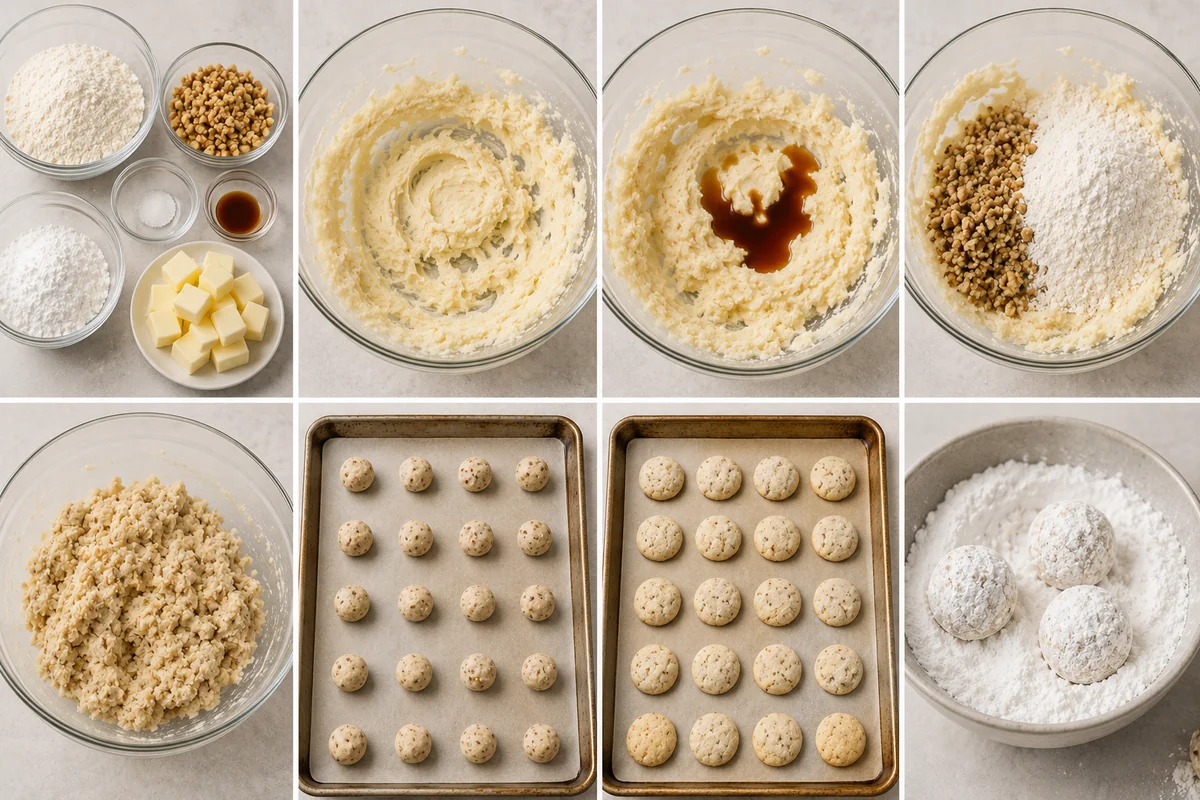 Mexican wedding cookies — The Ingredient Logic and a Reliable Ratio