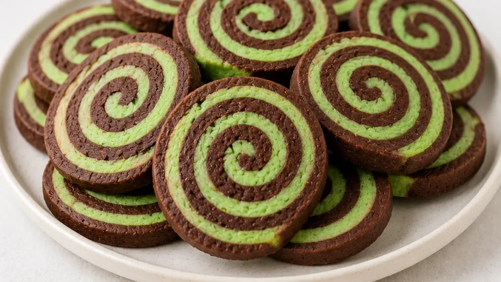 Mint Chocolate Pinwheels: Swirls of Joy! - mint chocolate cookies - Mint chocolate cookies: master these vibrant pinwheel cookies with a perfect blend of rich c