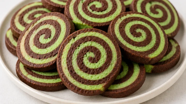 Mint Chocolate Pinwheels: Swirls of Joy!