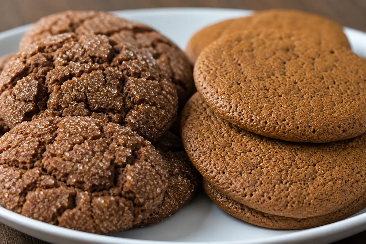 Soft and chewy versus crisp Molasses cookies — Soft and chewy versus crisp