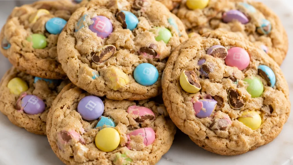Easter Monster Cookies: Chewy, Gooey & Festive! Monster cookies: bake these incredibly chewy and festive Easter treats. Packed with peanut butter, oats, and M&M