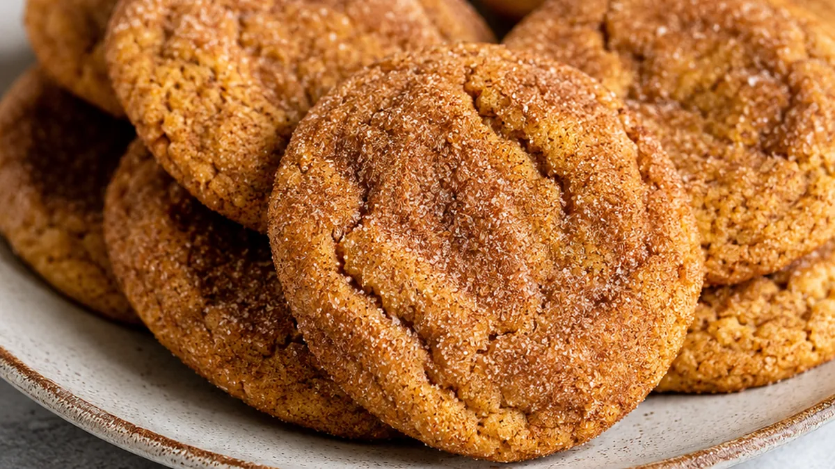 Soft & Chewy Pumpkin Snickerdoodles - Pumpkin Snickerdoodles: bake these incredibly soft and chewy cookies bursting with warm autumn spices. Perfect for fall ga