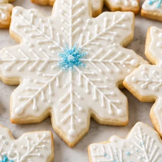️ Easy Snowflake Sugar Cookies: Holiday Magic! - snowflake cookies