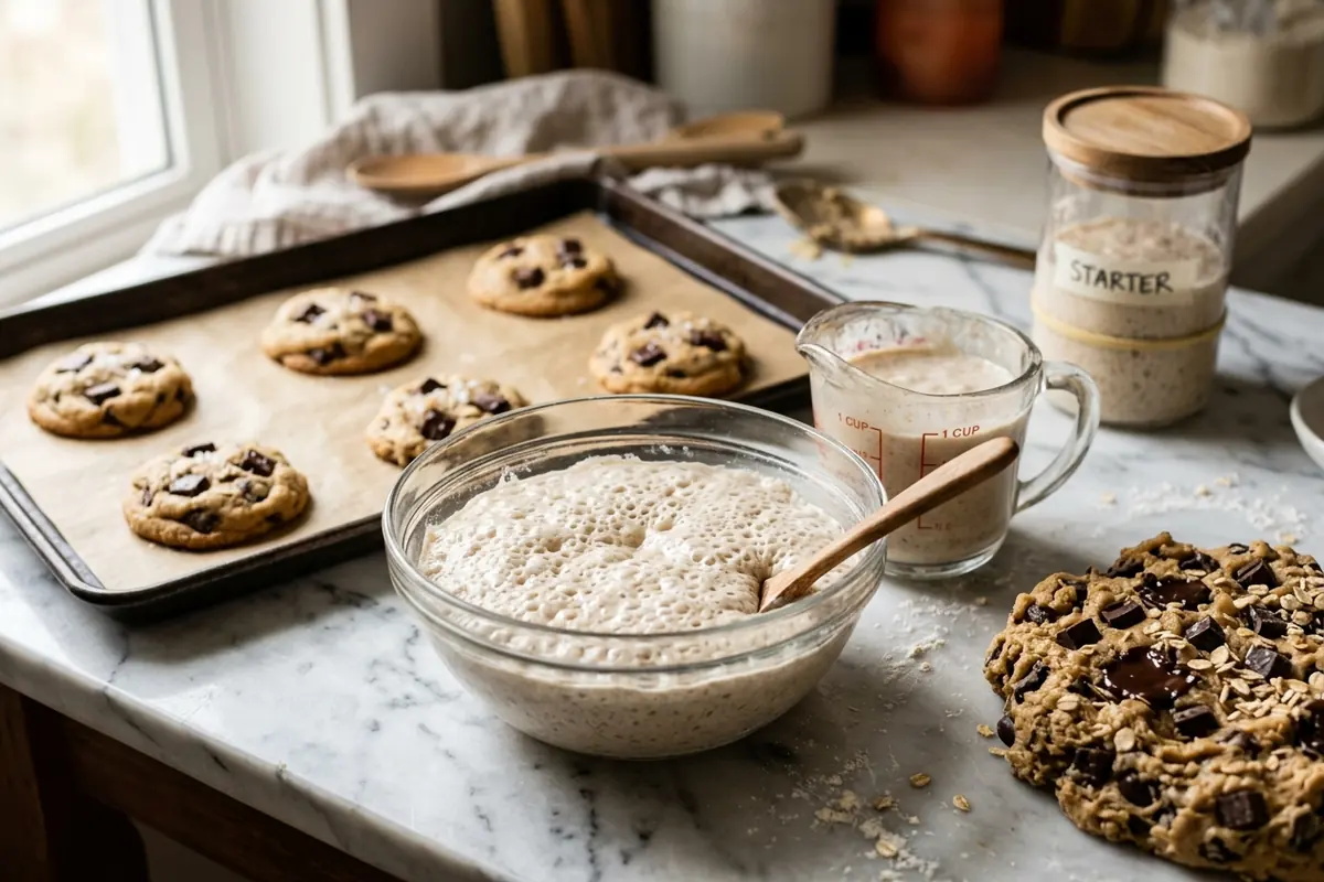 Sourdough discard chocolate chip cookies — How Much Discard, and Does It Need Feeding