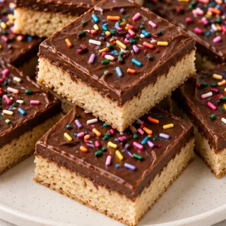" Chocolate Frosted Sugar Cookie Bars"