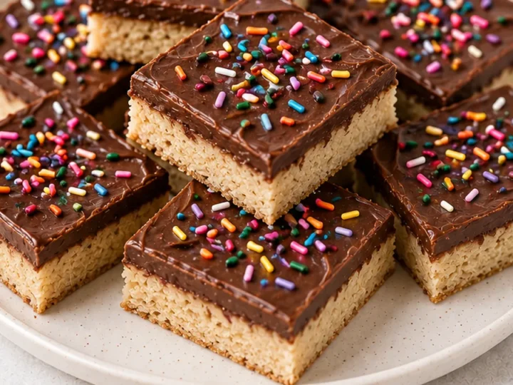 Chocolate Frosted Sugar Cookie Bars