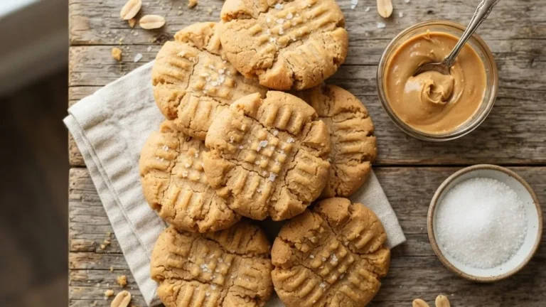 3-Ingredient Peanut Butter Cookies (Soft, Chewy, and Foolproof)
