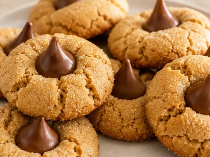 Soft & Chewy Peanut Butter Blossom Cookies