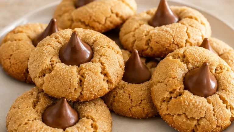 Soft & Chewy Peanut Butter Blossom Cookies