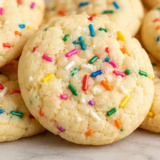 Cake Batter Meltaway Cookies - cake batter cookies