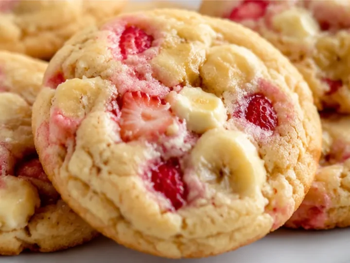 Heavenly Strawberry Banana Cheesecake Cookies!