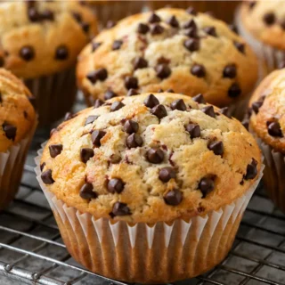 Fluffy Chocolate Chip Muffins
