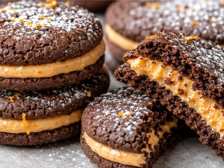 Chocolate Orange Sandwich Cookies Bliss