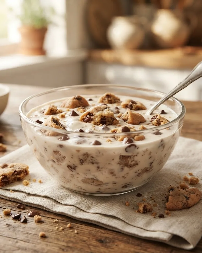Close-up illustrating what Cookie Milk Stew Leonard's Actually Is