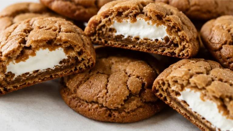 Marshmallow Stuffed Ginger Cookies: Pure Joy!