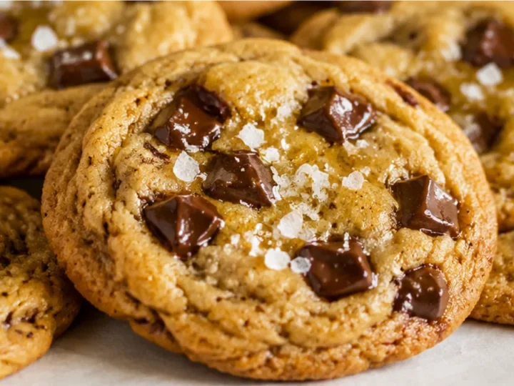 Chewy Salted Honey Chocolate Chip Cookies