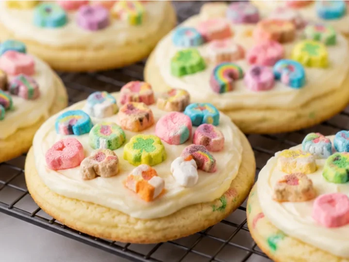Lucky Charms Frosted Sugar Cookies
