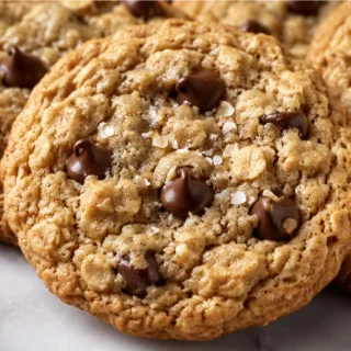 Chewy Brown Butter Oatmeal Cookies