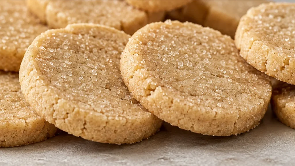 Brown Sugar Shortbread Cookies! Shortbread cookies: bake these tender, buttery cookies with a hint of brown sugar and a sparkling coarse sugar coating. Perfect