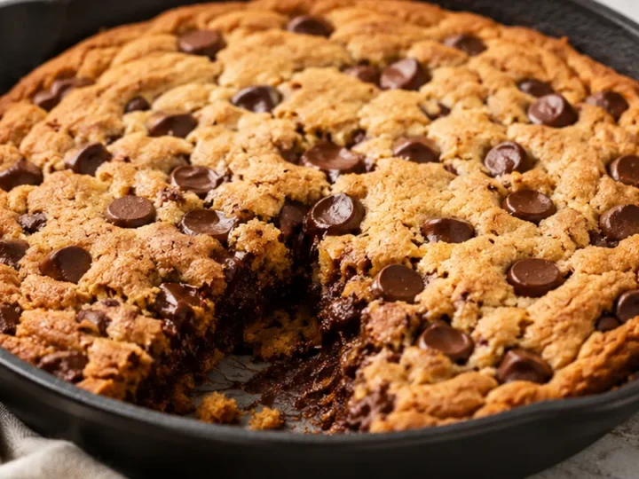 Giant Chocolate Chip Skillet Cookie Bliss!