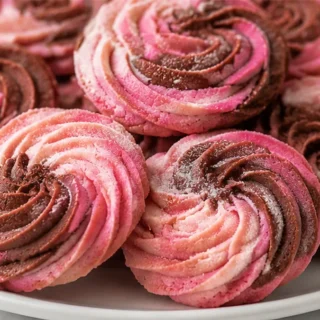 Pink Swirl Spritz Cookies: Melt-in-Your-Mouth Delight!