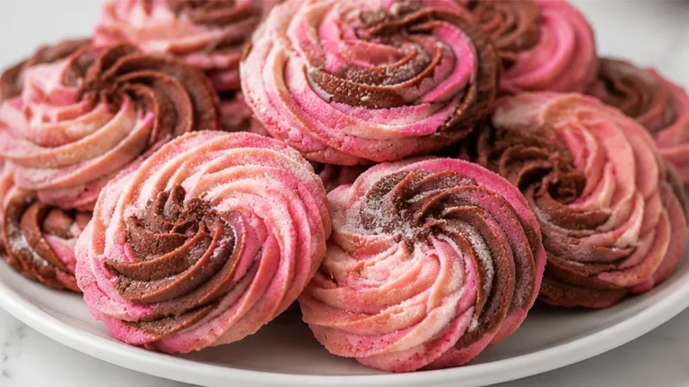 Pink Swirl Spritz Cookies: Melt-in-Your-Mouth Delight!