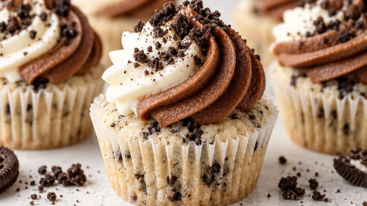 Cookies & Cream Cupcakes: Pure Bliss! - cookies cream cupcakes