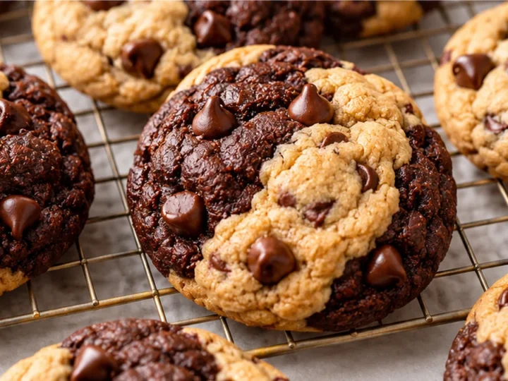 Peanut Butter Chocolate Swirl Cookies