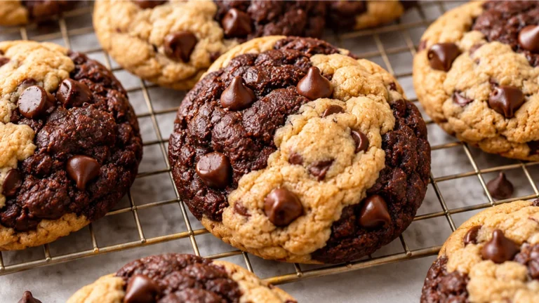 Peanut Butter Chocolate Swirl Cookies
