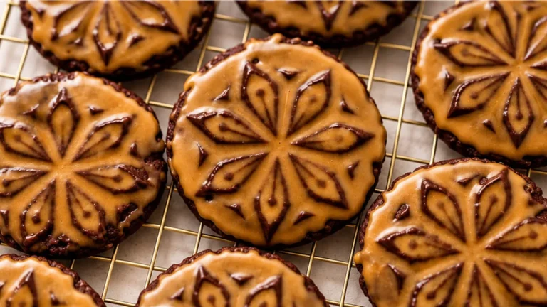 Stamped Chocolate Espresso Cookies