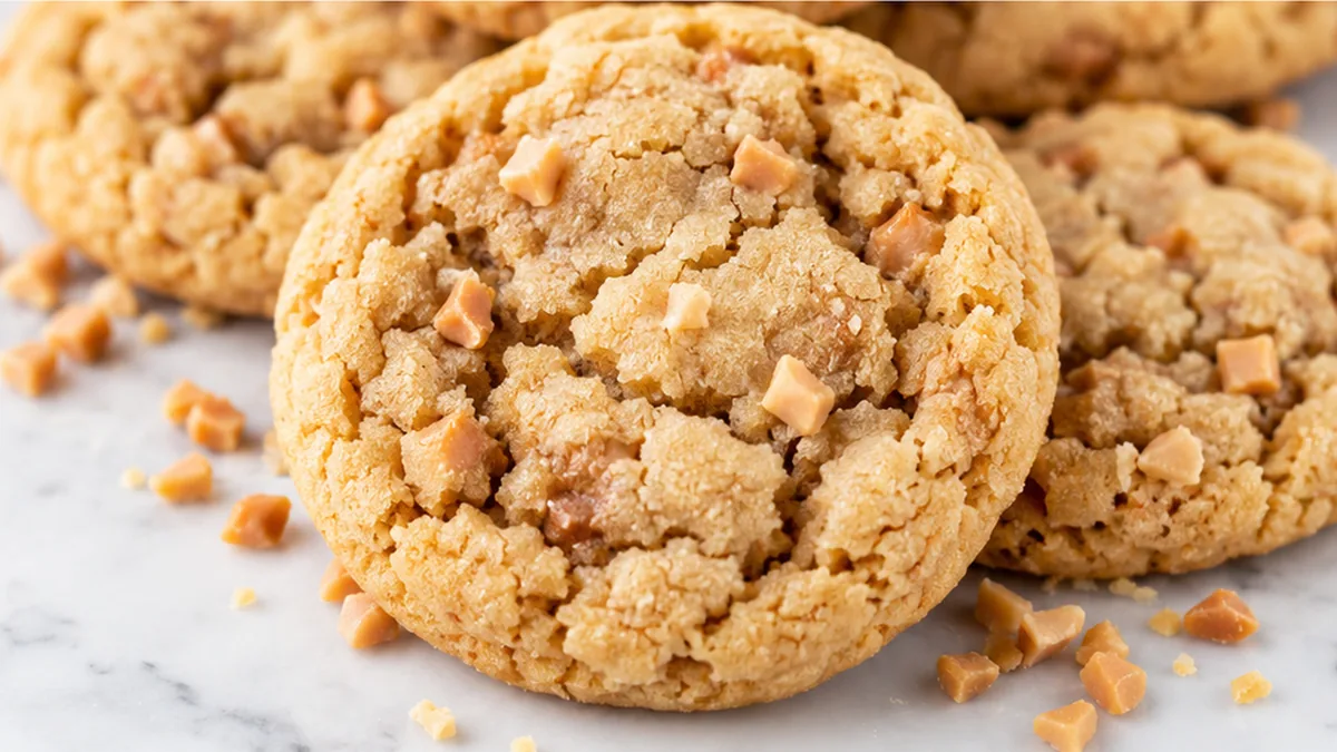 Chewy Toffee Cookies: Your New Favorite Indulgence! Toffee cookies: bake these chewy, buttery delights packed with toffee bits and chocolate. A perfect treat fo